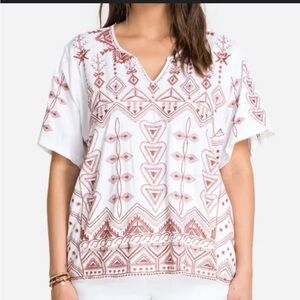 Johnny Was Eyal Knit Boxy Tee Size Medium